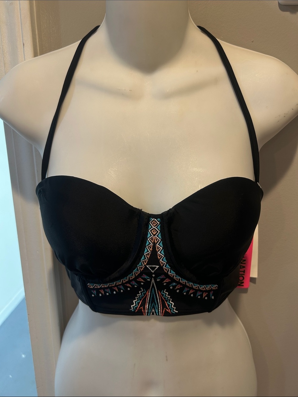 Bikini Nation Black Bikini Swimsuit Separates Underwire New 4/25